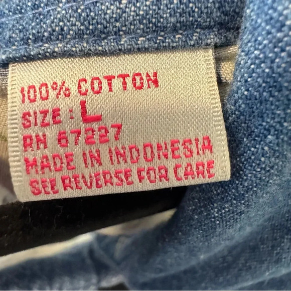 Pennylane Vintage Button Down Shirt Floral Cottagecore Costal Cowgirl Western L - Picture 7 of 7